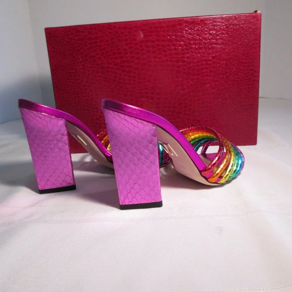 Tamara Mellon Rainbow 105 Elaphe Heels Sz 35.5 NIB - Picture 9 of 11